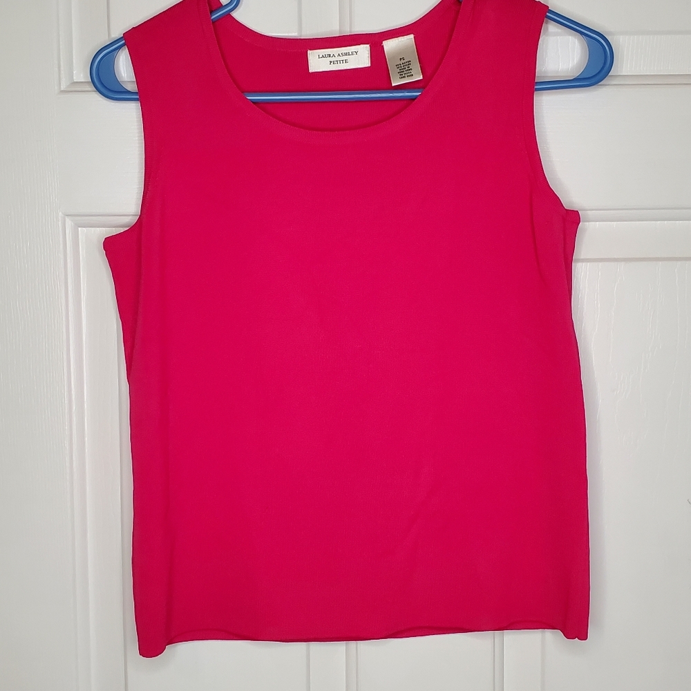 Laura Ashley Pink Tank Petite Small